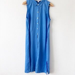 Tommy Bahama Two Palms Linen Shirt Dress in Mountain Bluebell